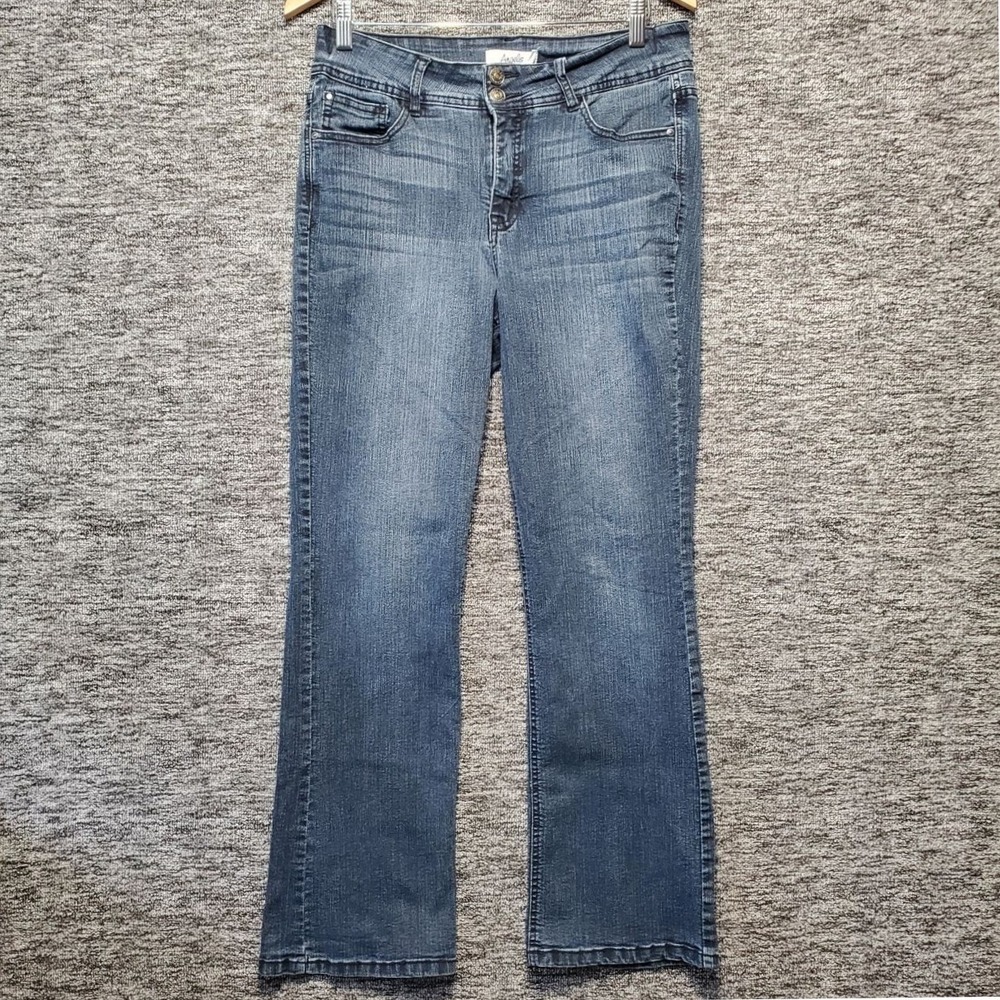 Angels Forever Young Womens Jeans Size 14 Blue Denim Bootcut Stretch Pants